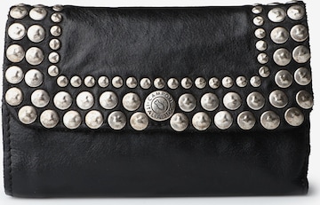 Portamonete 'Mirta' di Campomaggi in nero: frontale