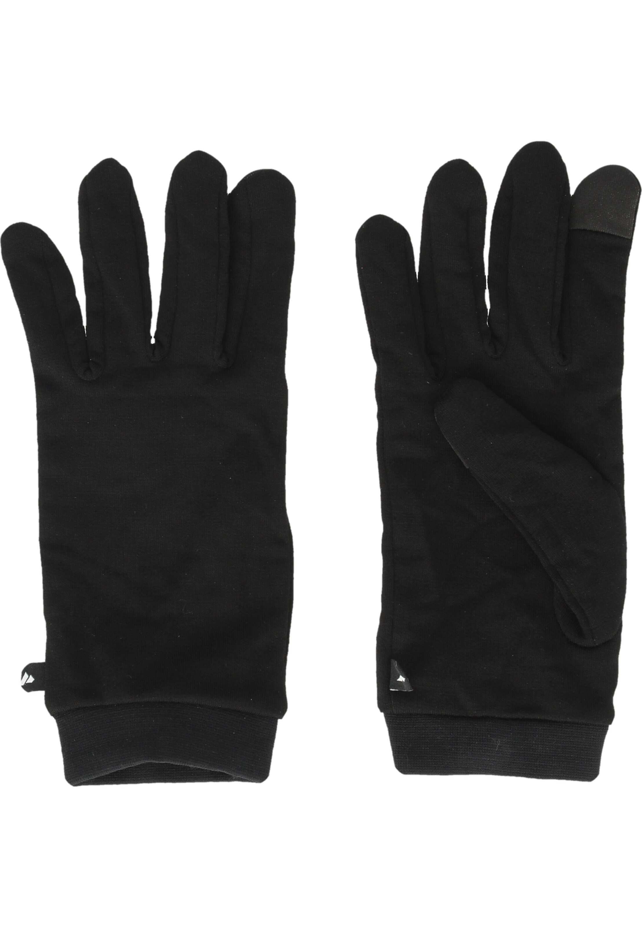 Zanier Full Finger Gloves 'Merino Liner Touch' in Black: front