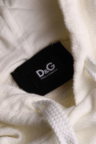 DOLCE & GABBANA Sweatshirt & Zip-Up Hoodie in XXL in White