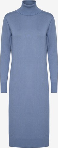 SAINT TROPEZ Úpletové šaty 'Mila' – modrá: přední strana