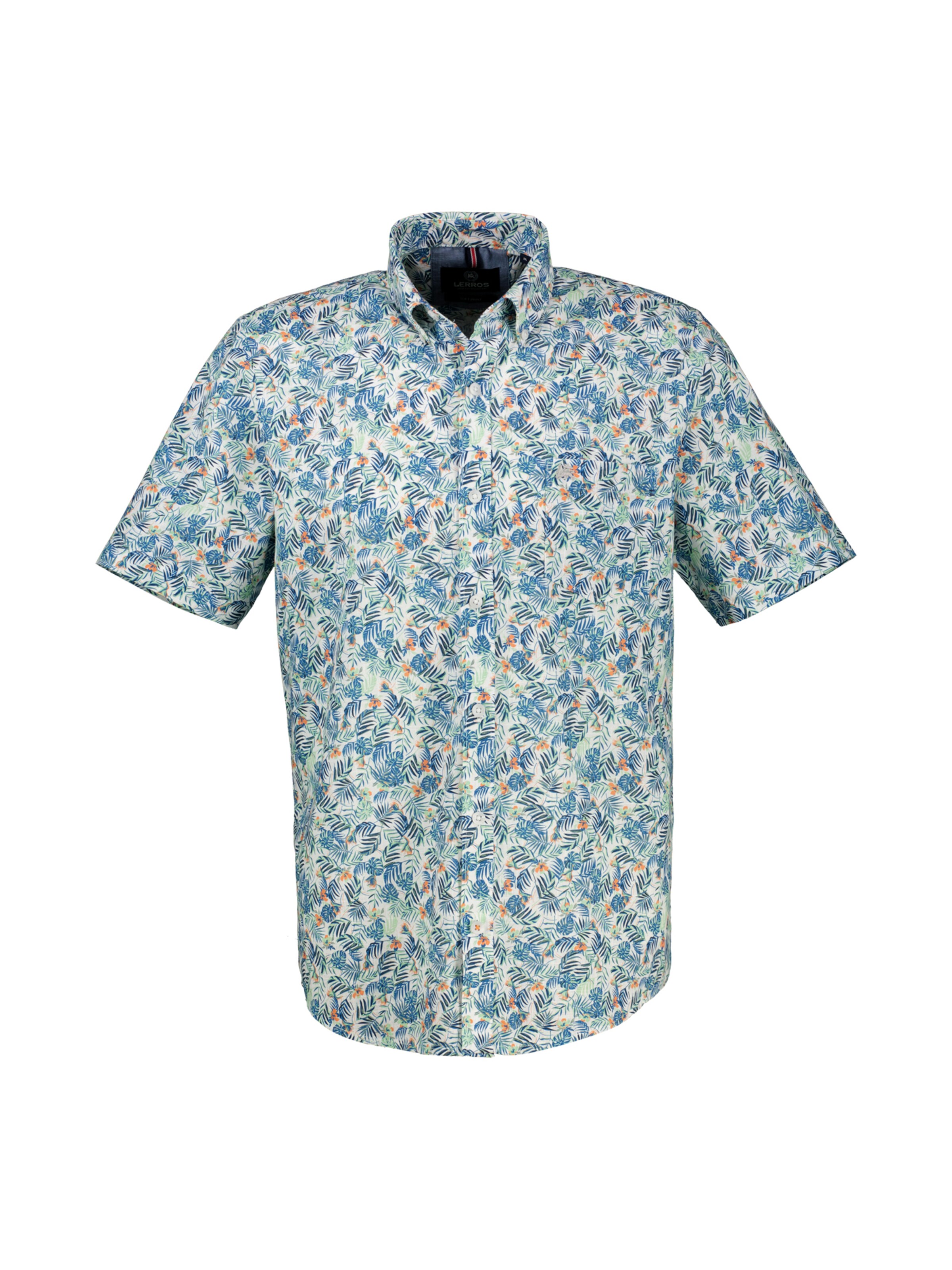 LERROS Regular fit Button Up Shirt in White: front