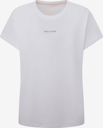 Pepe Jeans - Camiseta 'KEYRA' en blanco: frente