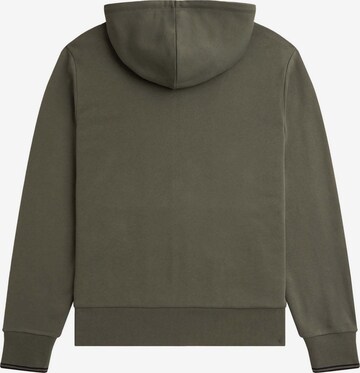 Fred Perry Zip-Up Hoodie in Green