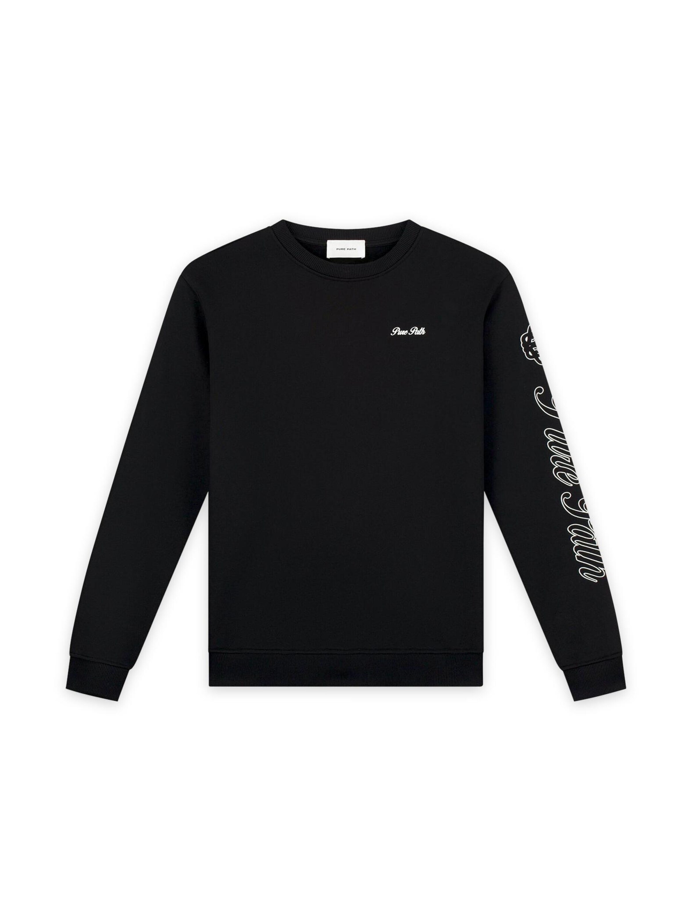 Pure Path Sweatshirt in Black: front