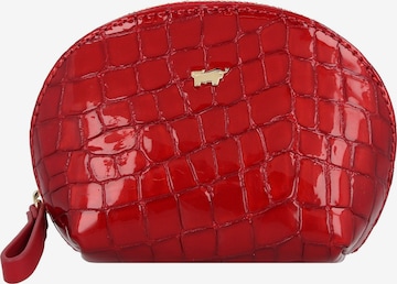 Braun Büffel Cosmetic Bag 'Verona' in Red: front