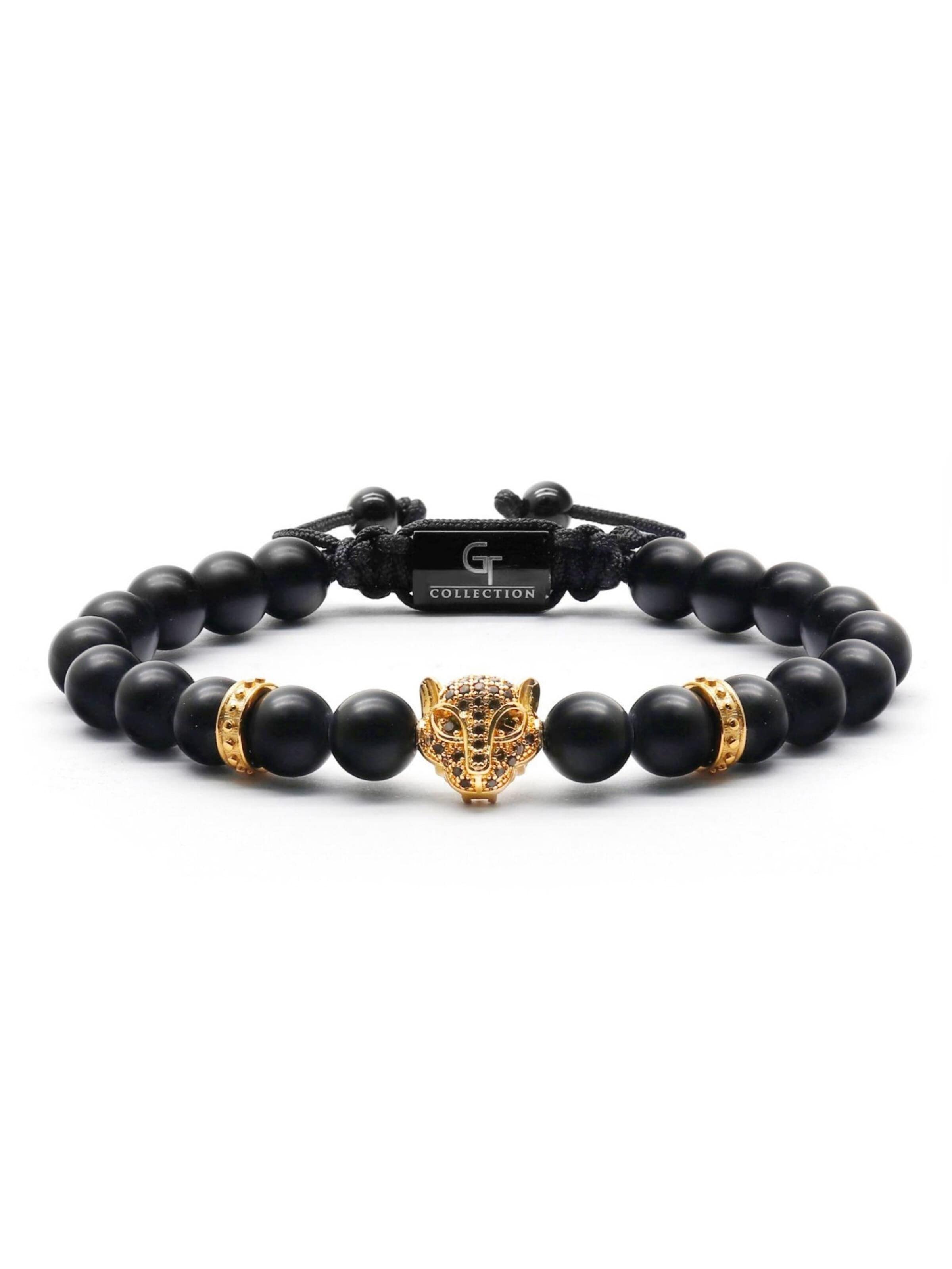 Braccialetto 'LEOPARD' di GT Collection in nero: frontale