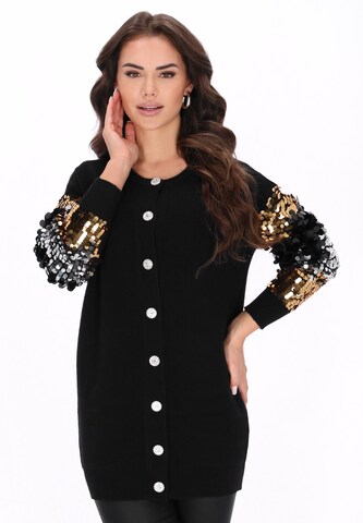 Cardigan faina en noir : devant