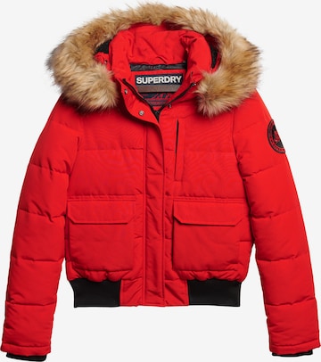 Superdry Winter Jacket in Red: front