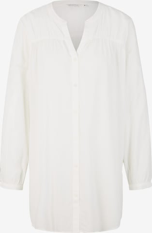 TOM TAILOR Blouse in Wit: voorkant