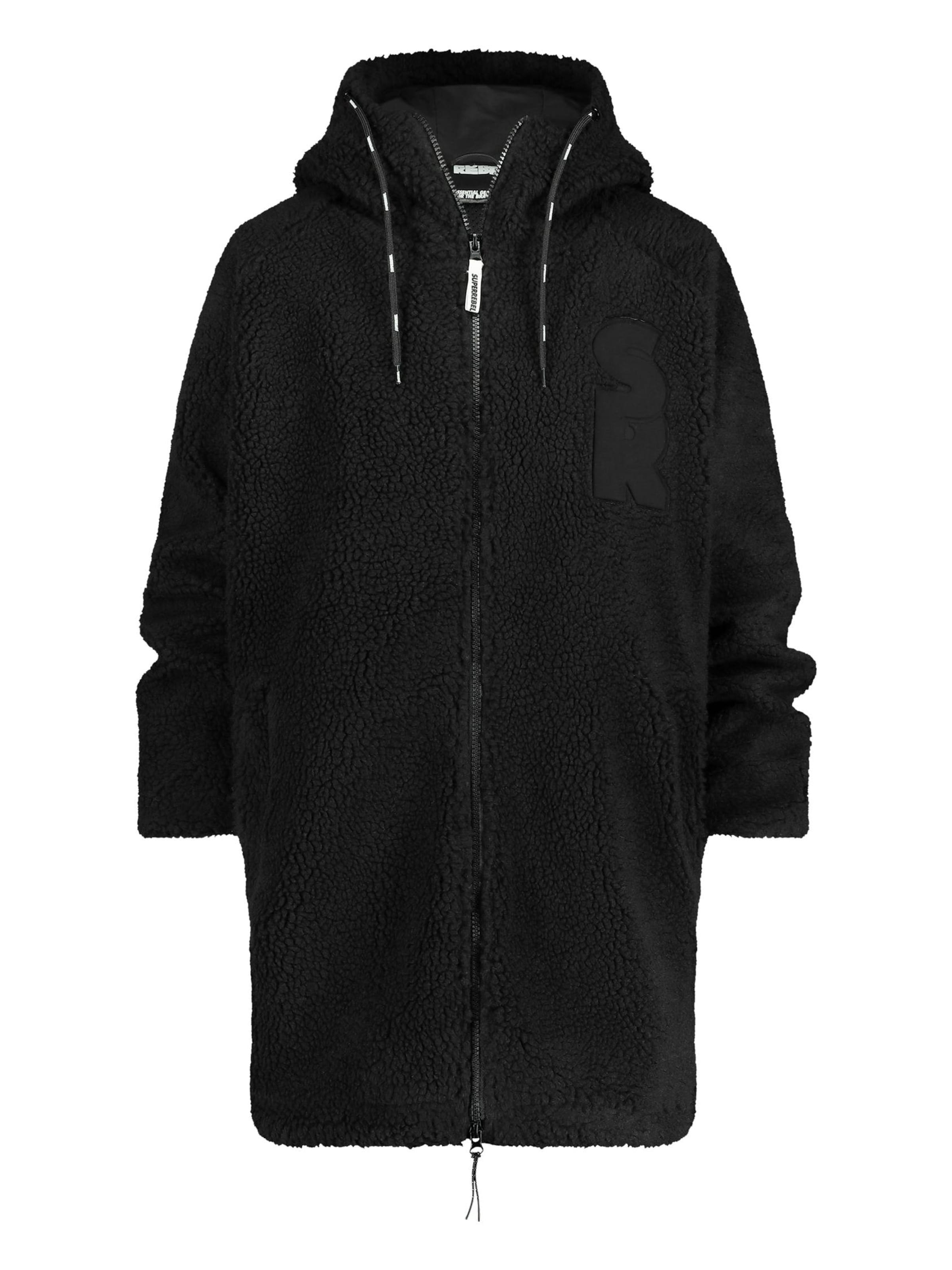 SUPERREBEL® GEAR Between-seasons coat 'JOAN_' in Black