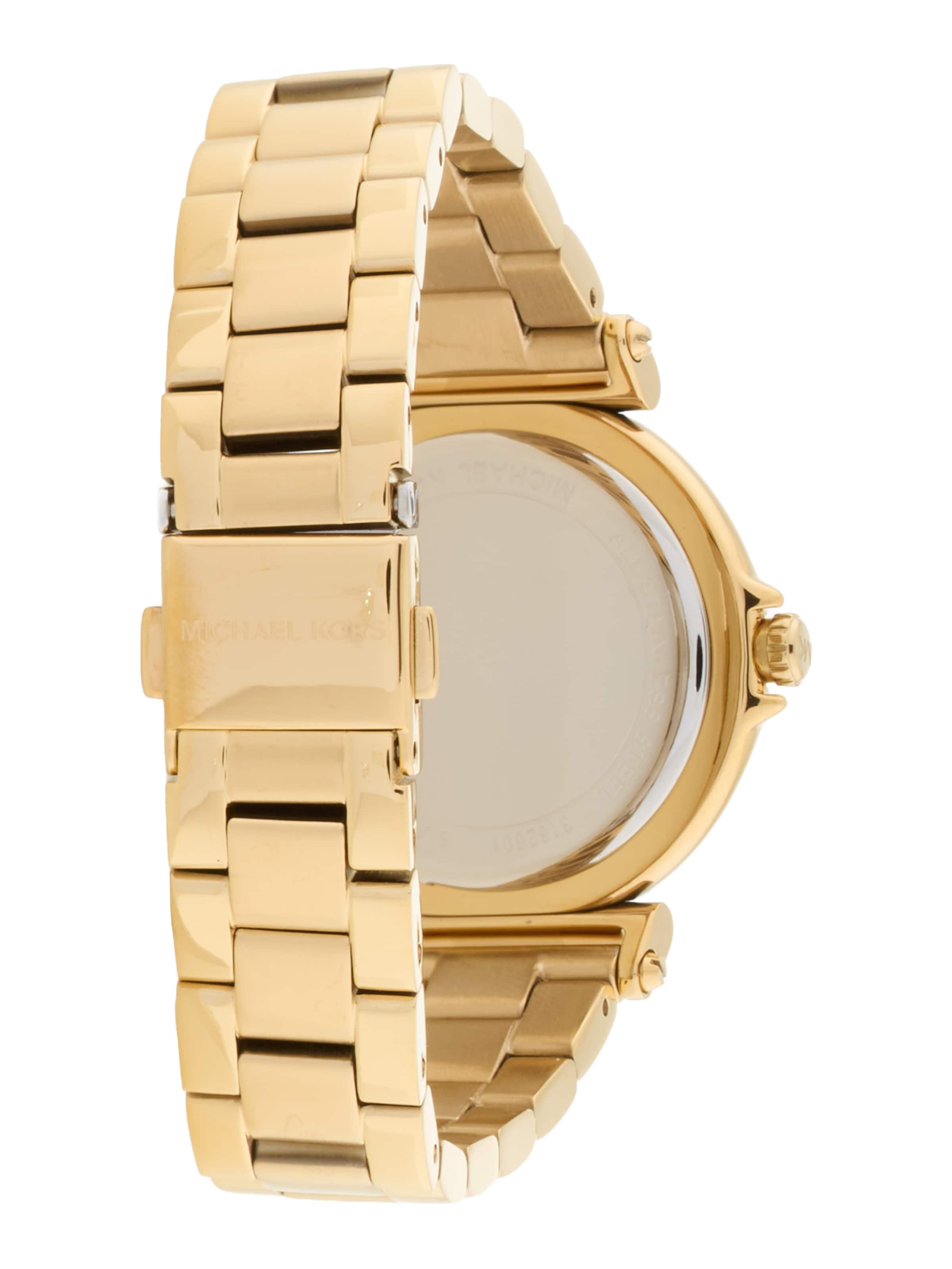 MICHAEL Michael Kors Αναλογικό ρολόι 'MAREN' σε χρυσό: πίσω