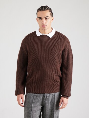 Redefined Rebel Sweater in Brown: front