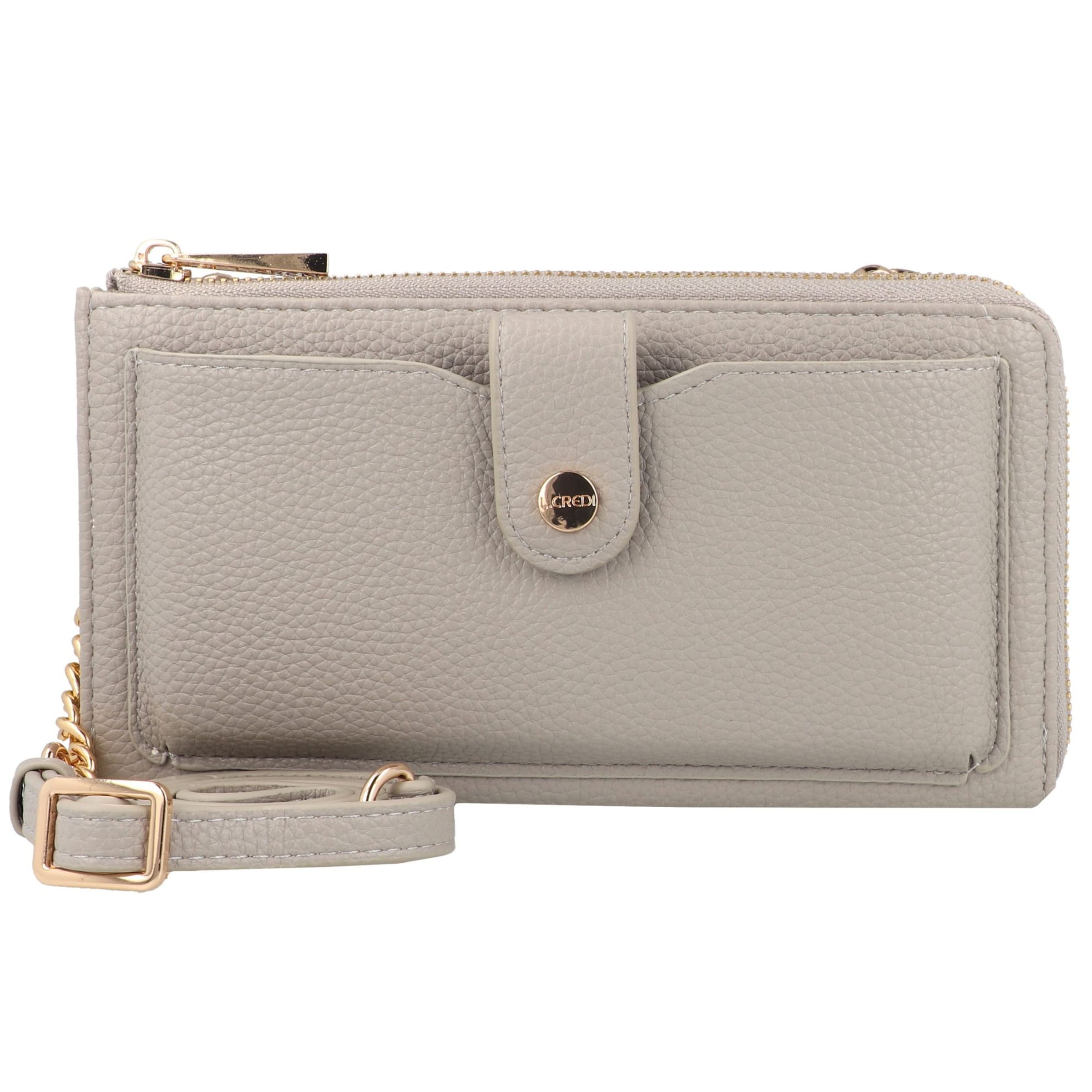 Custodia per smartphone 'Nelia' di L.CREDI in grigio: frontale