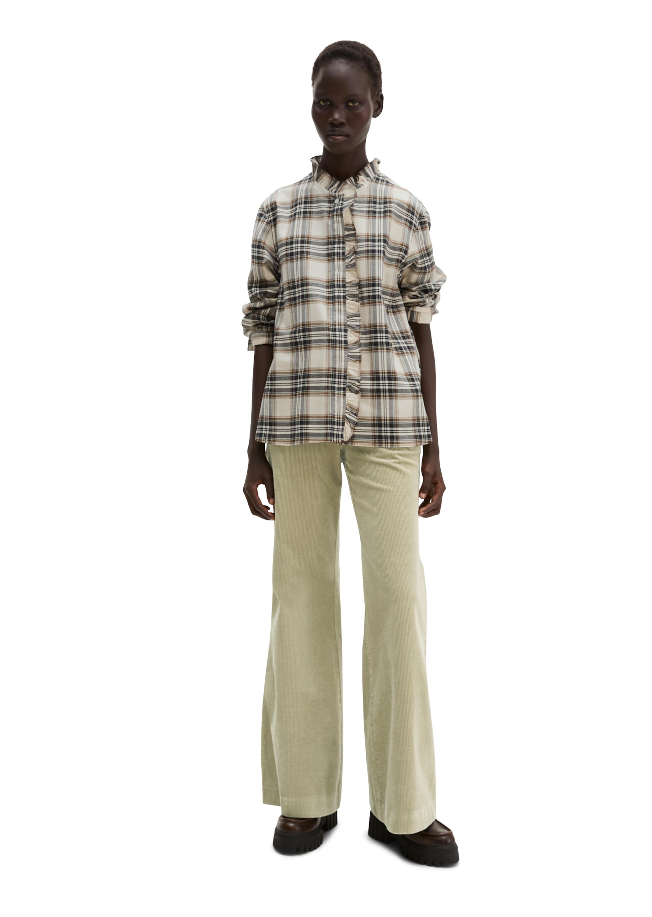 Marc O'Polo Blouse in Wit: voorkant