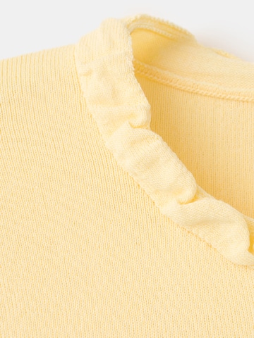 MANGO Плетена жилетка 'MAMBO' в жълто