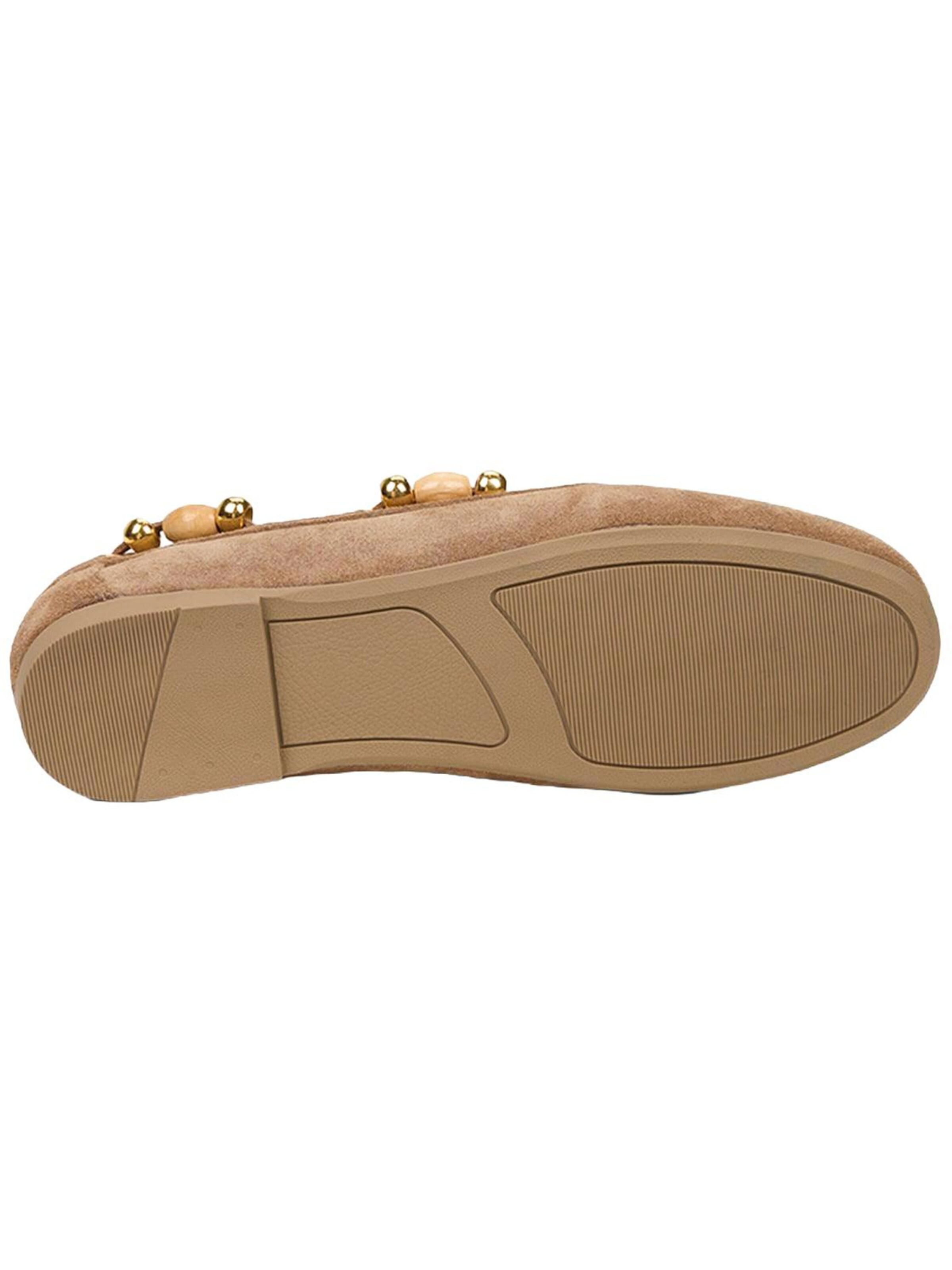 Mocassin 'Schnürschuhe' Desa en beige