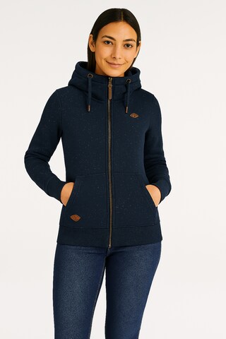 Ragwear Sweatjacke in Blau: Vorderseite
