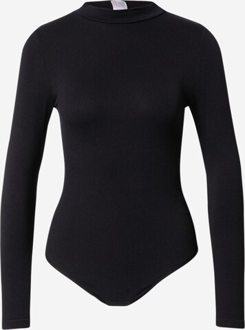 MAGIC Bodyfashion Shirt Bodysuit in Black: front