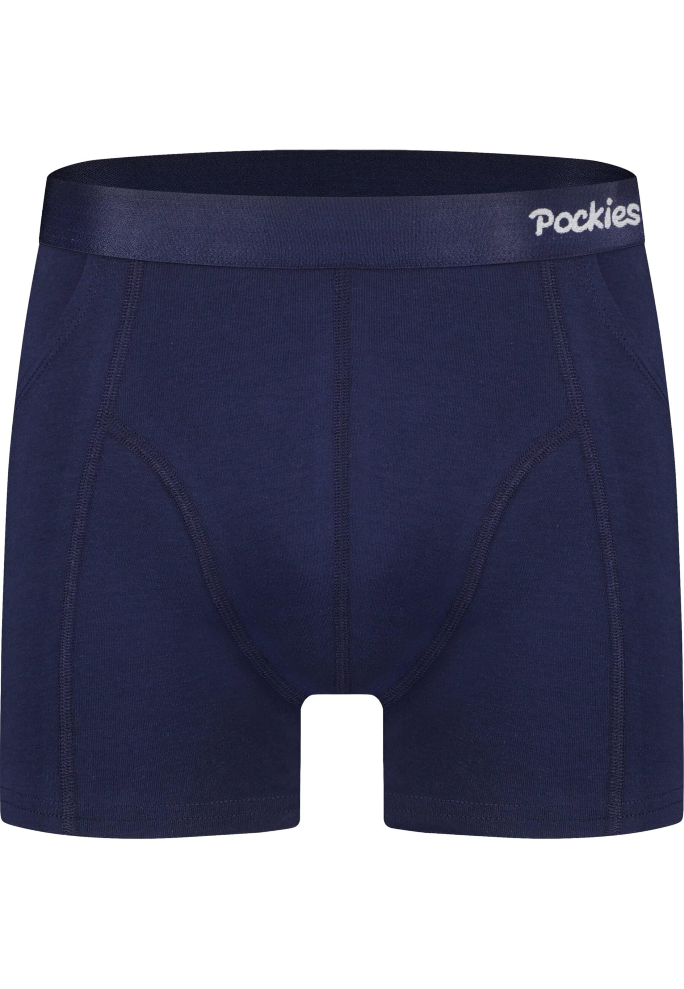 Pockies Boxerky – modrá: přední strana