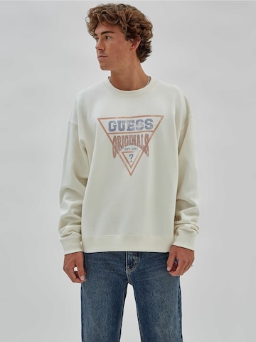 GUESS Sweatshirt in Beige: front