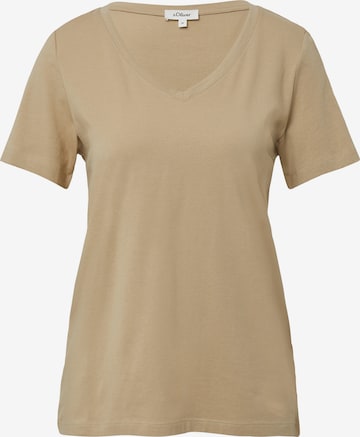 s.Oliver Shirt in Beige: voorkant