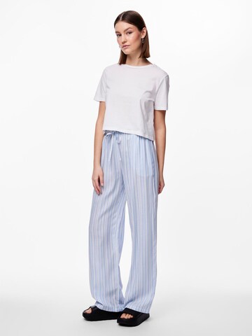 PIECES Loose fit Pants 'ALVINA' in Blue