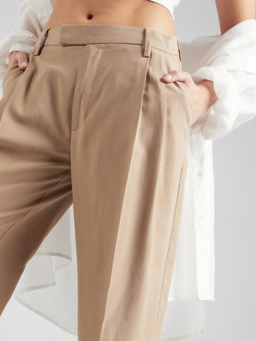 Lindex - Pierna ancha Pantalón plisado 'Spring' en beige