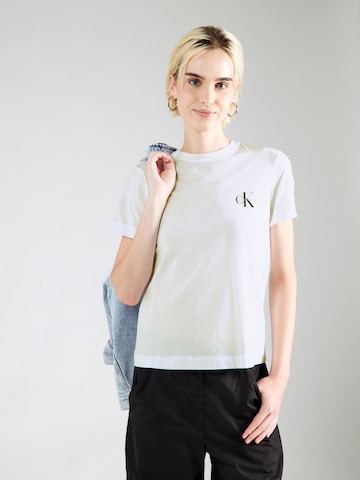 Calvin Klein Jeans - Camisa em laranja: frente