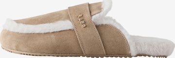Pantoufle self. en beige : devant