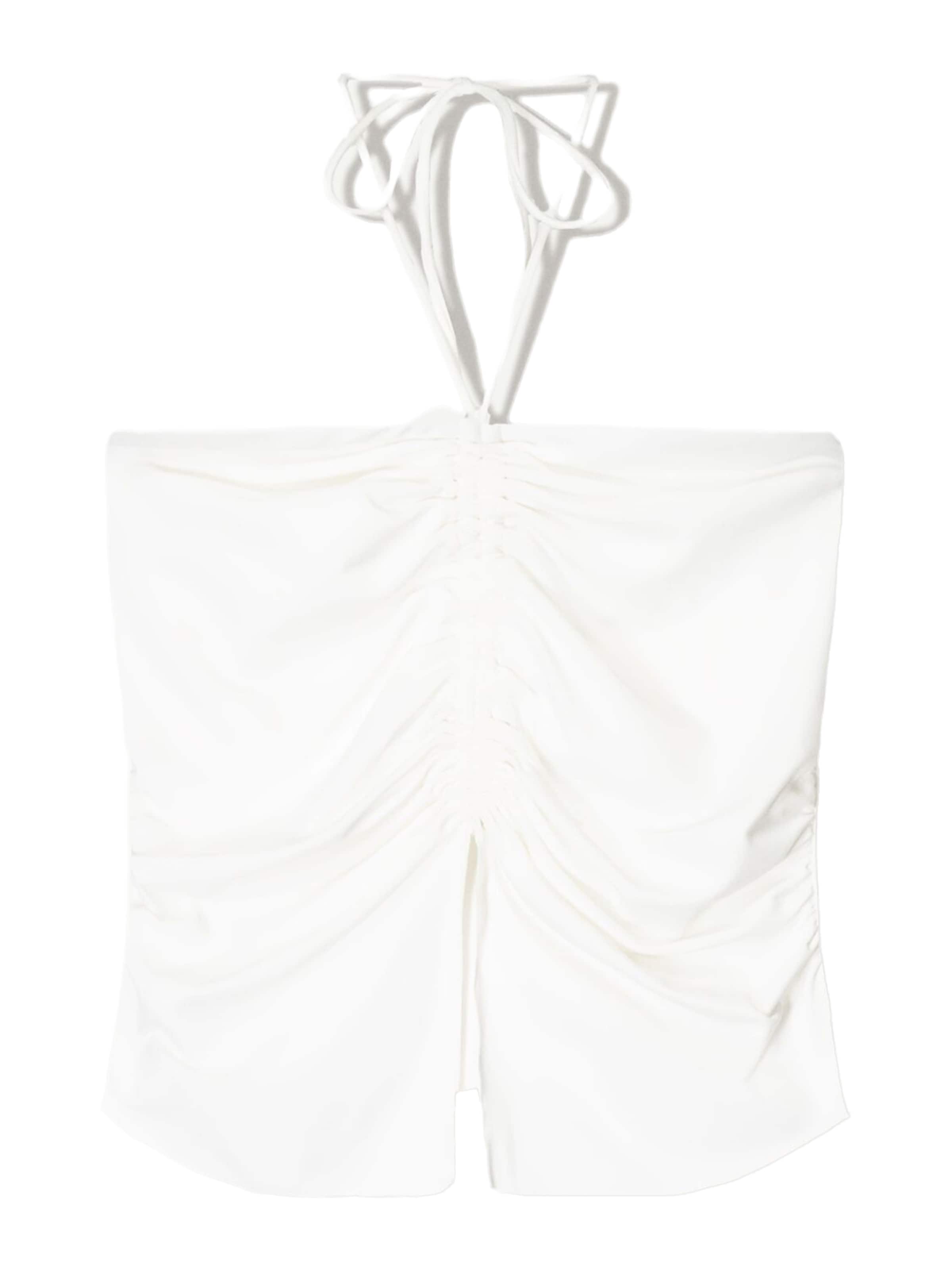 Top di Bershka in bianco: frontale