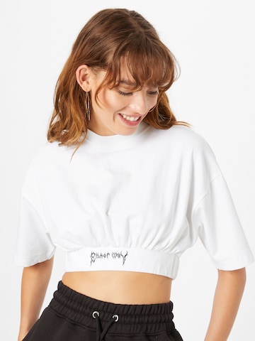 T-shirt Public Desire en blanc : devant