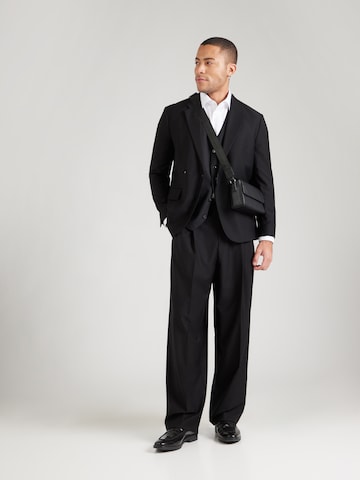 HUGOregular Hlače na crtu 'Fedix251' - crna boja