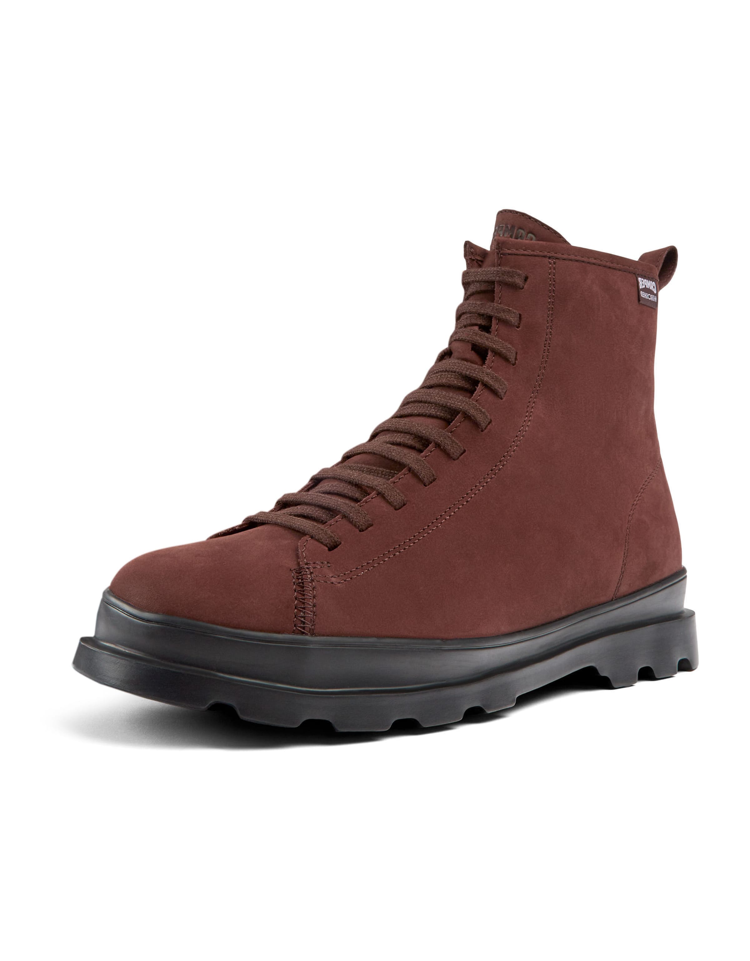 CAMPER Lace-up boots 'Brutus' in Red: front