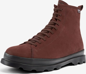 CAMPER Lace-Up Boots 'Brutus' in Red: front