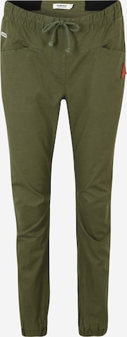 Maloja - Tapered Pantalón de montaña 'Mankei' en verde: frente