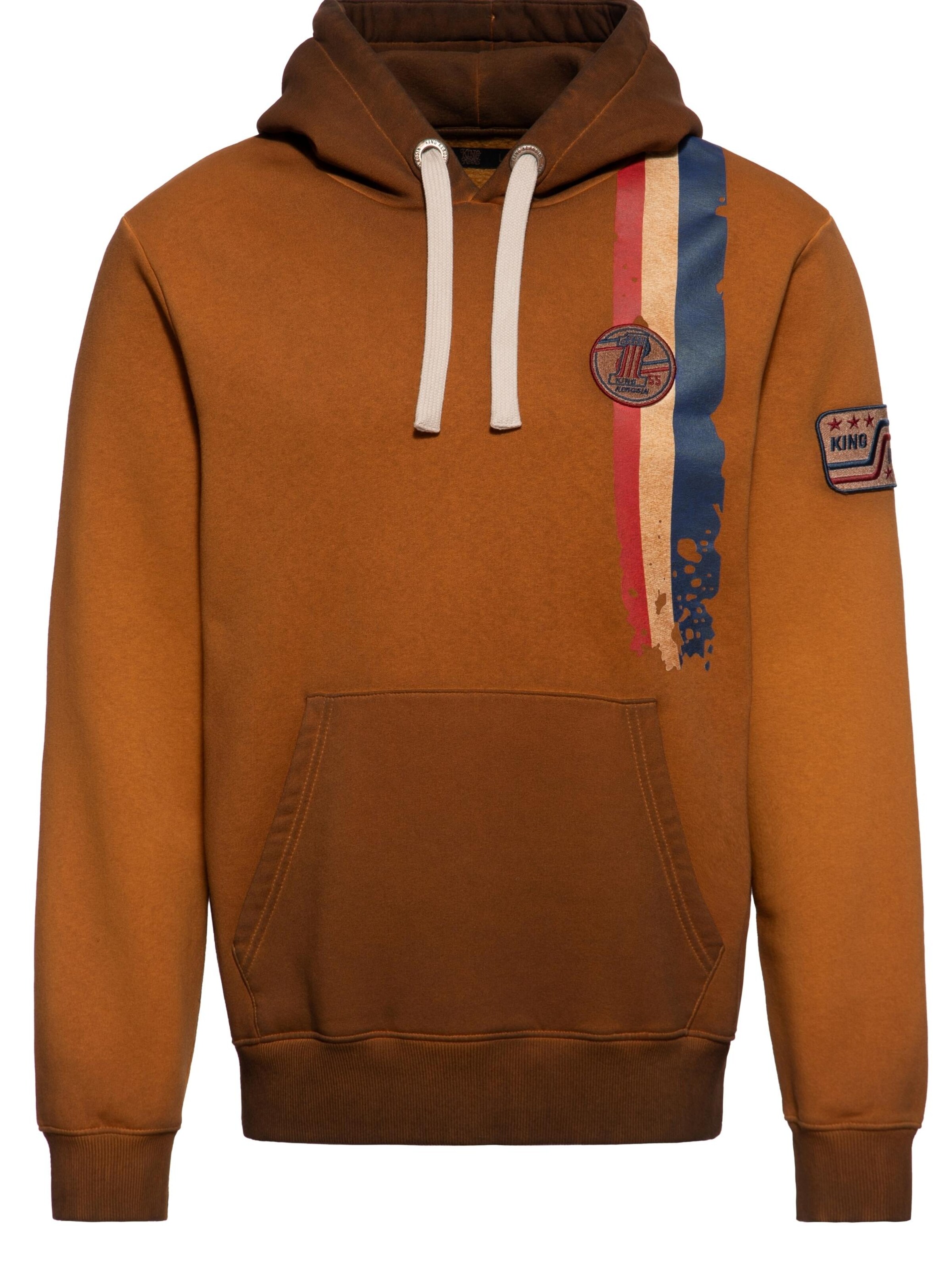 King Kerosin Sweatshirt in Brown: front