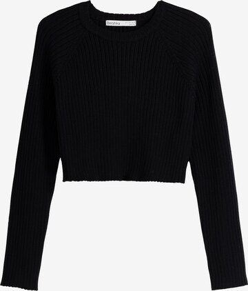 Bershka Sweater in Black: front