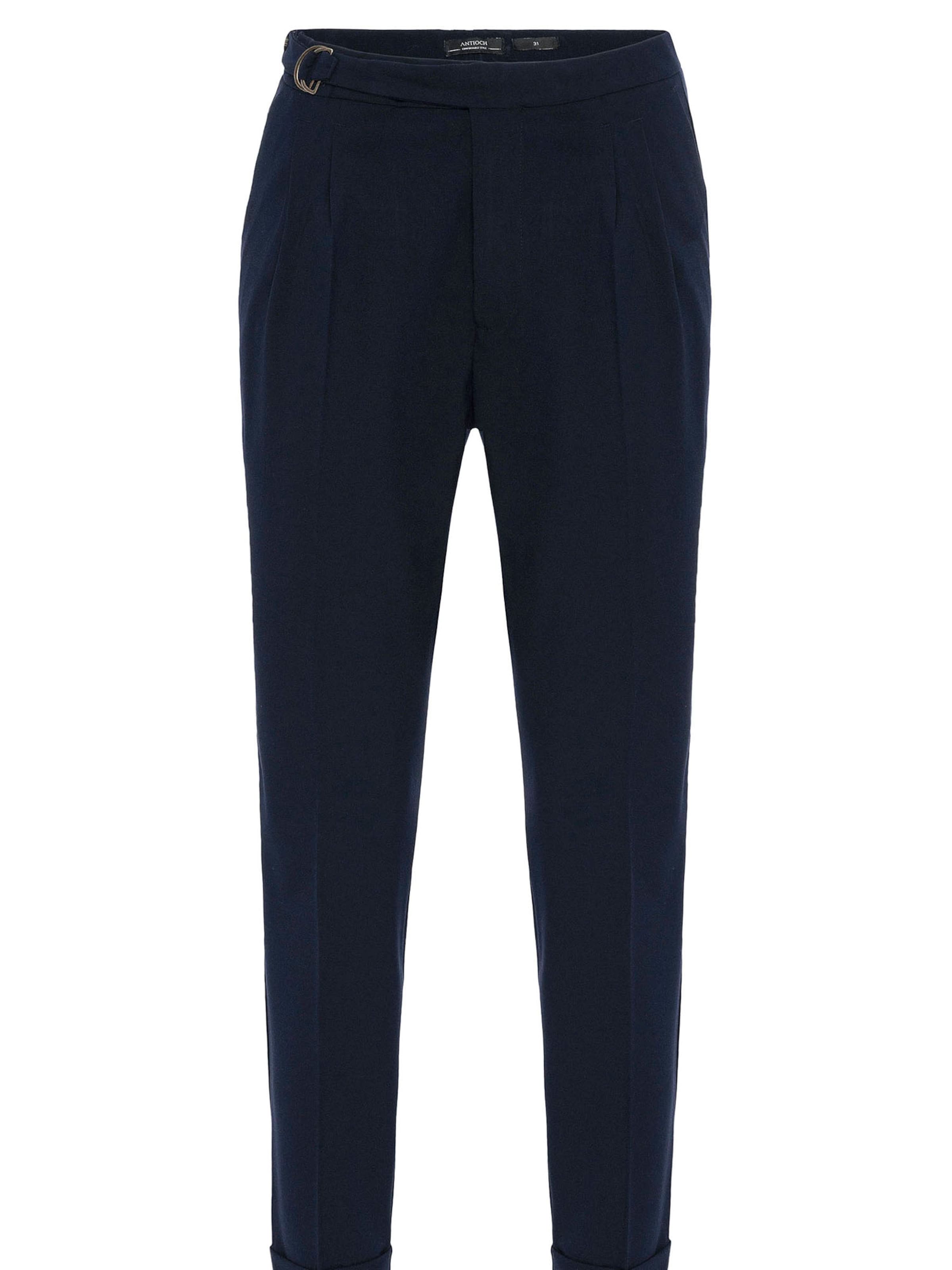 Antioch Regular Trousers with creases in Blue: front
