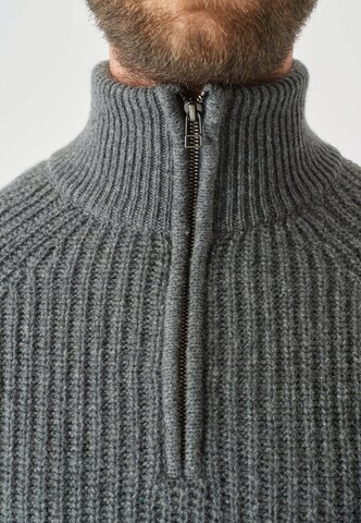 Cleptomanicx Pullover 'Ribber Troyer' in Grau