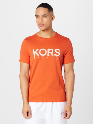 Tricou de la Michael Kors pe portocaliu: față