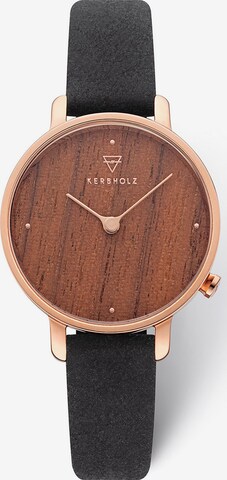 Kerbholz Analog Watch in Black: front