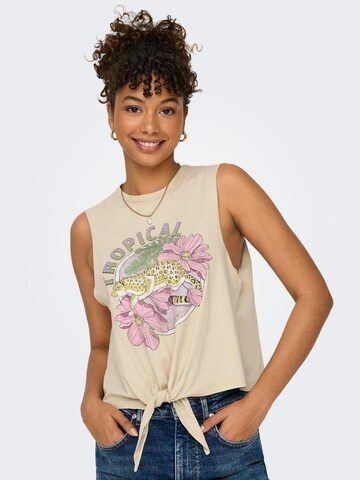 ONLY Top 'ONLLucy' in Beige: Vorderseite