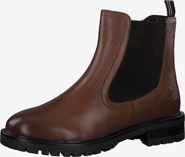 s.Oliver Chelsea boots in Brown: front