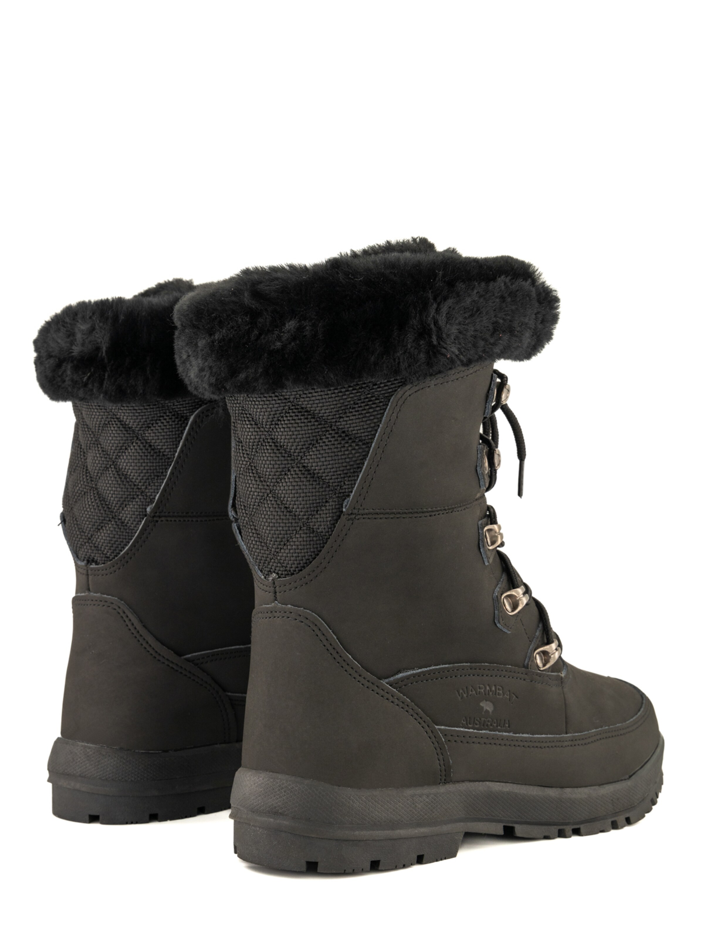 Warmbat Snowboots 'Hotham' in Schwarz
