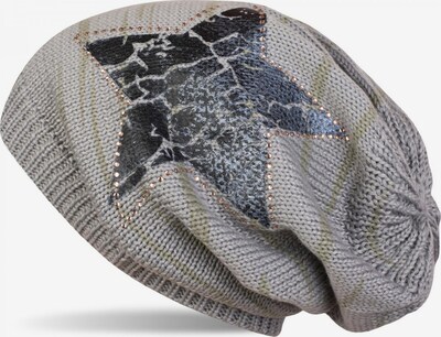 styleBREAKER Beanie 'Feinstrick Beanie Mütze mit Stern und Strass' in 56-61 in Grey, Item view