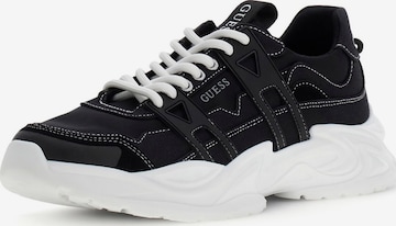 GUESSNiske tenisice 'BELLU' - crna boja: prednji dio