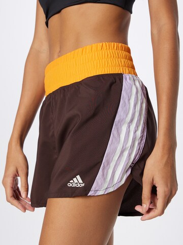 ADIDAS SPORTSWEAR Normalny krój Spodnie sportowe 'Hyperglam ' w kolorze brązowy