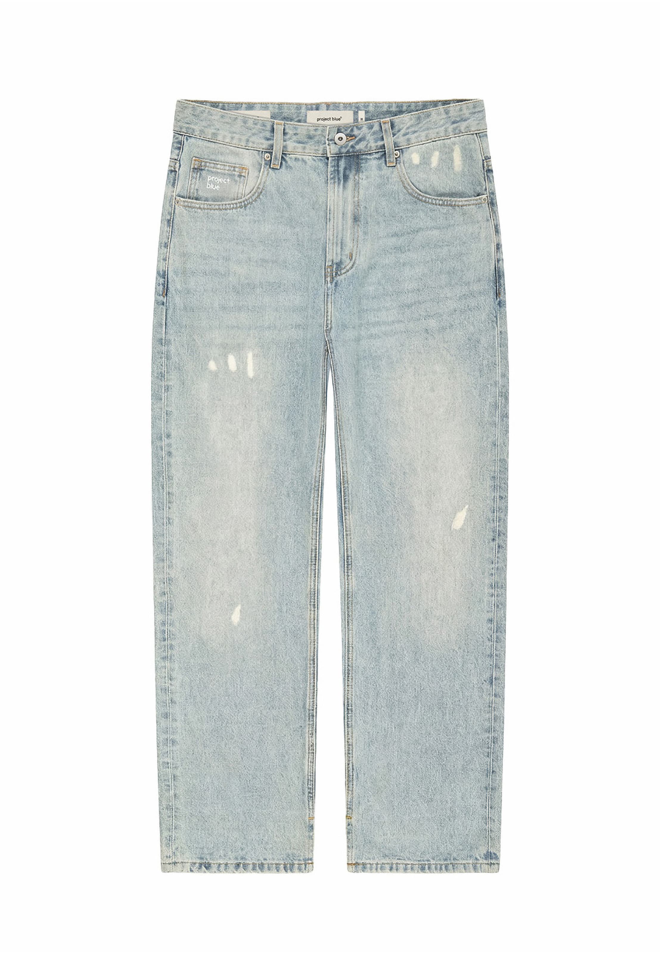 Project Blue Loosefit Jeans in Blauw: voorkant