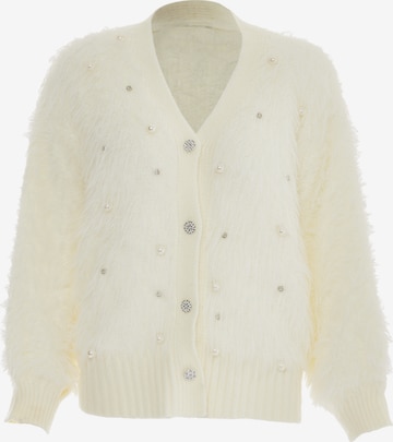 faina Knit cardigan in White: front