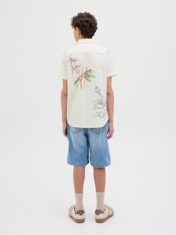 Coupe regular Chemise Jack & Jones Junior en blanc